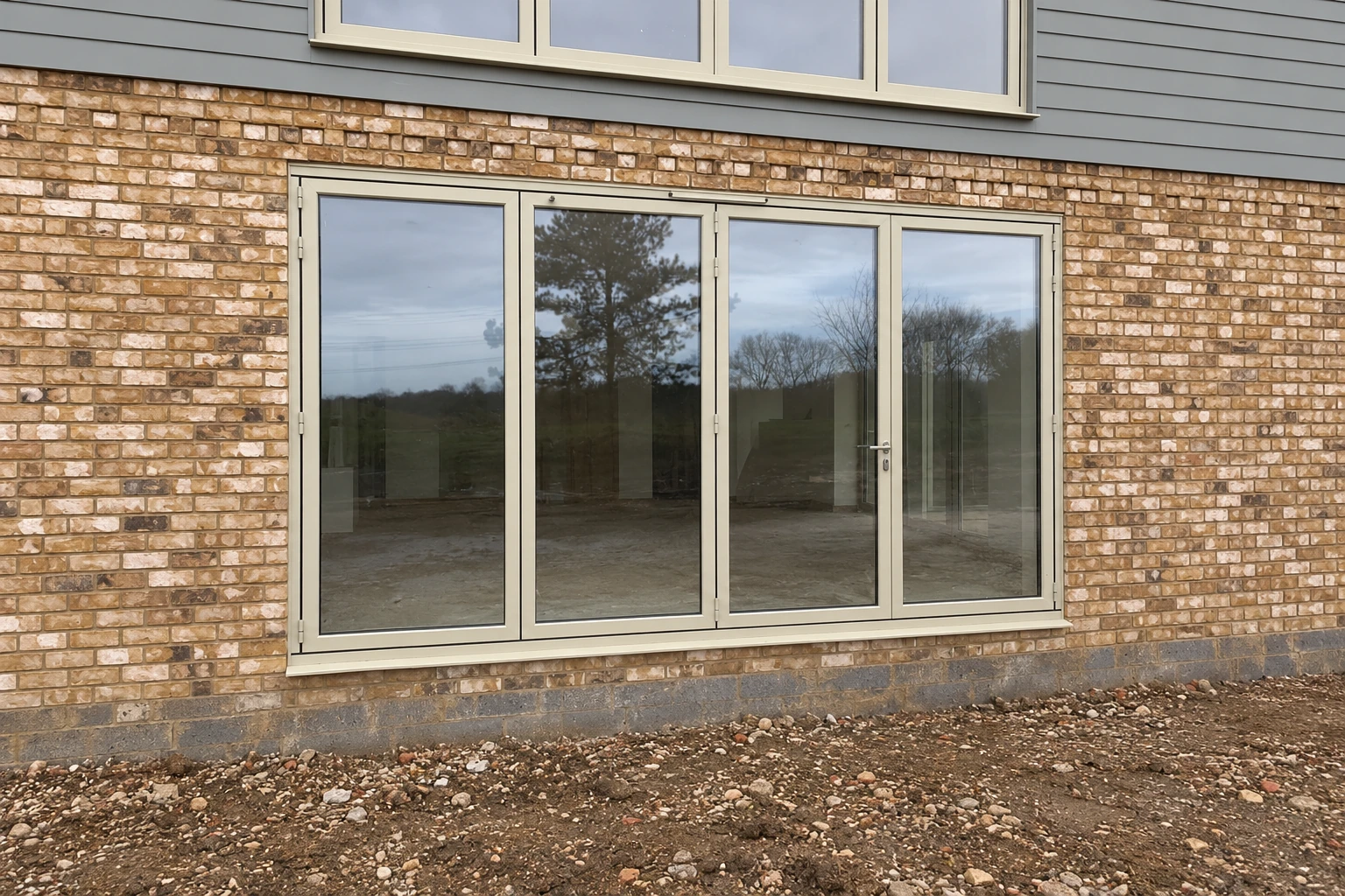 Bifold door inspiration: Cream four panel exterior