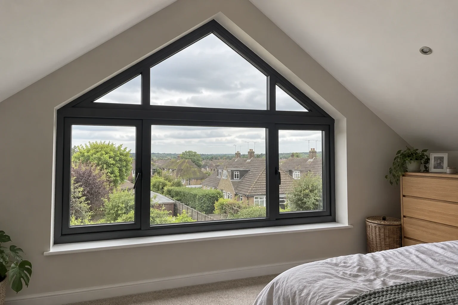 Window inspiration 1: 14 Anthracite Gable Interior Suburban Loft