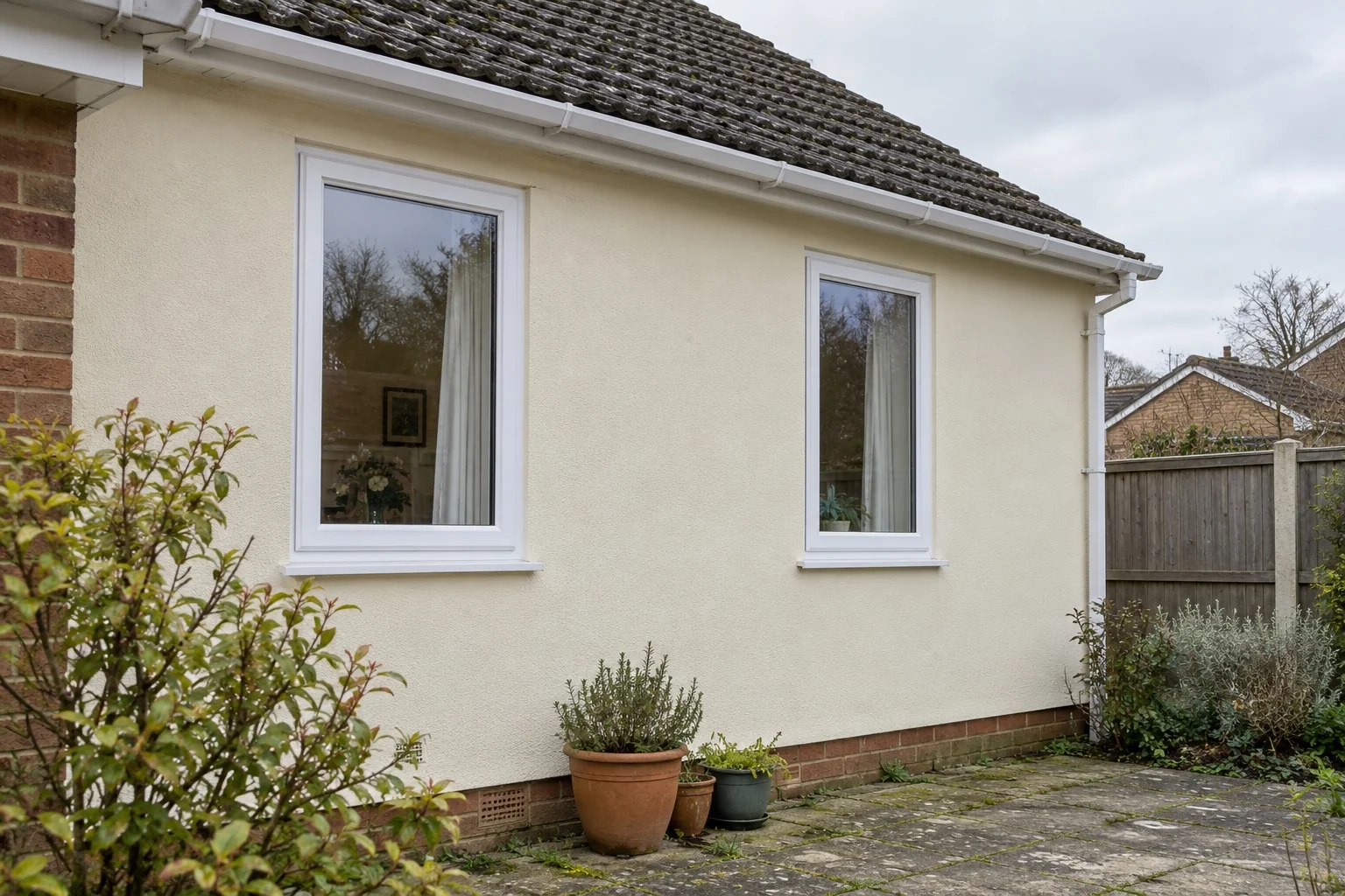 Tilt & turn window example on a UK property