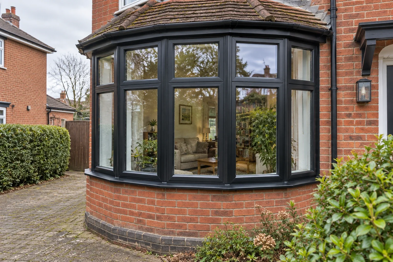 Window inspiration 17: 26 Anthracite Aluminium Bay 1930s Redbrick Semi