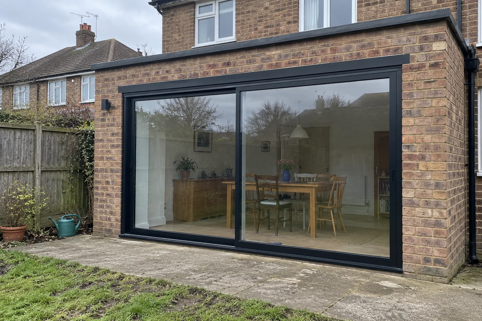 Sliding patio doors: Black sliding doors