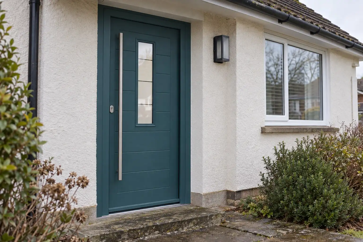 Stormy Seas composite entrance door with etched glazing